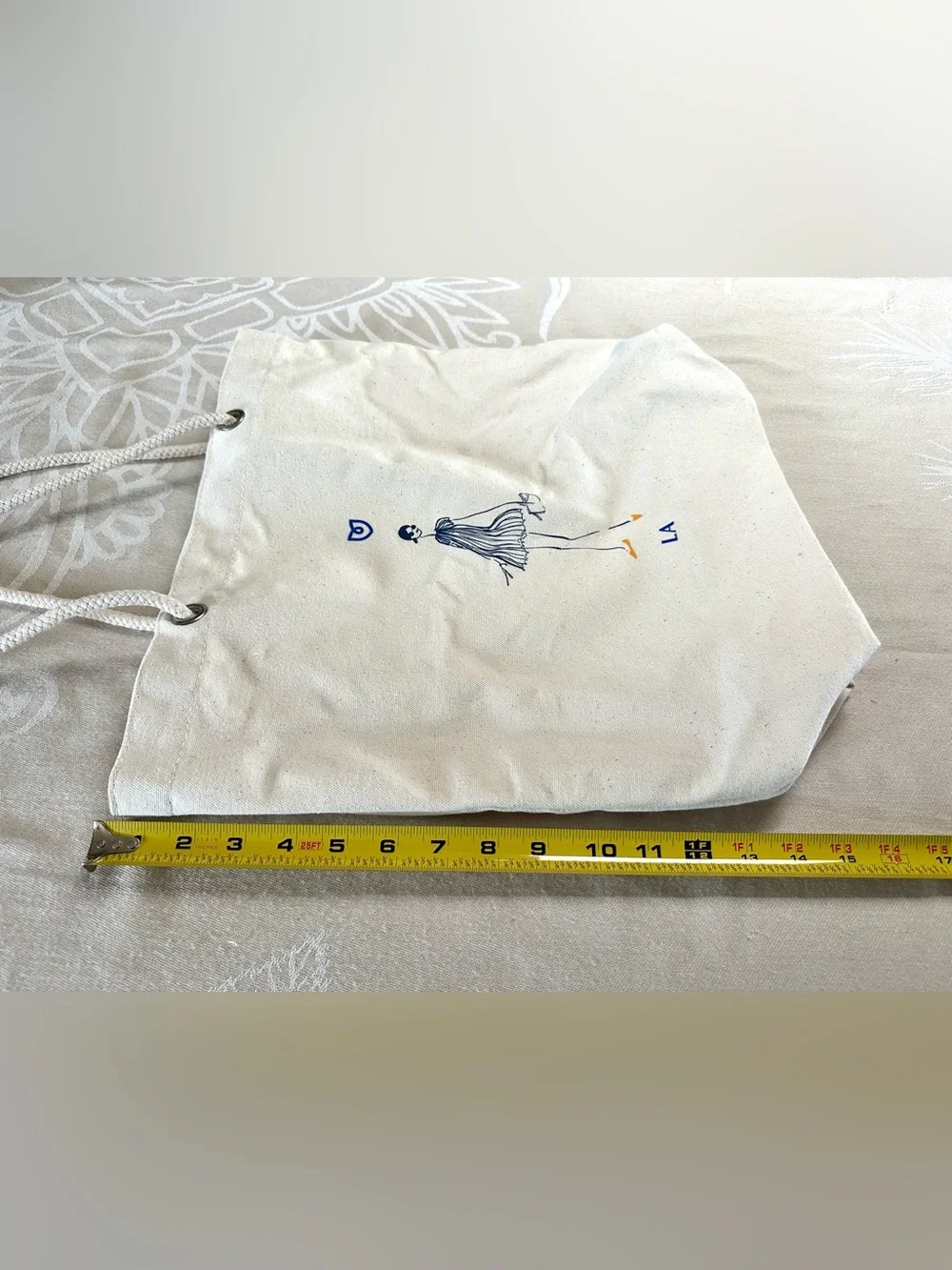 Rothy’s Melrose Los Angeles Canvas Tote Bag Rope Handle Market Shopper Travel